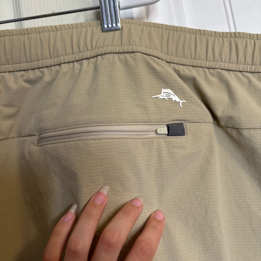 Tommy Bahama 5XLB Khaki Ripstop elastic Waist Shorts - Picture 7 of 11